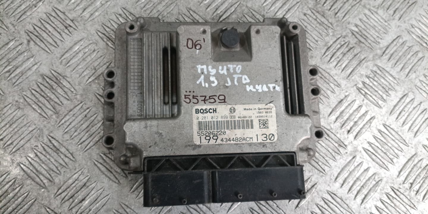 Компютър Fiat Punto 1.9JTD 2006г. 0281012899 55206220 EB Punto (2003-2010)