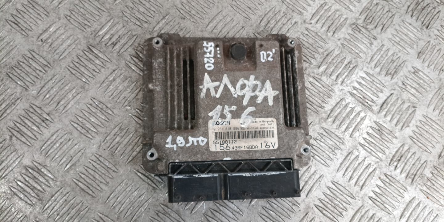 Компютър Alfa Romeo 156 1.9JTD 2002г. 0281010986 55188112 156 (1997-2003)