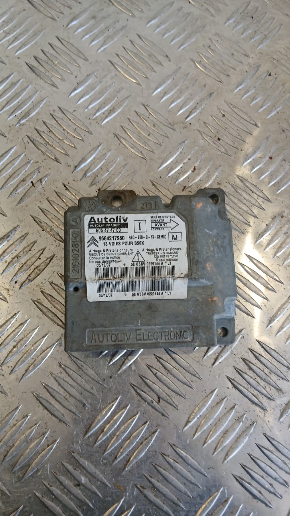 Airbag модул Citroen C4 Picasso 2007г. 606474700 9664217980 EB C4 (2004-2010)