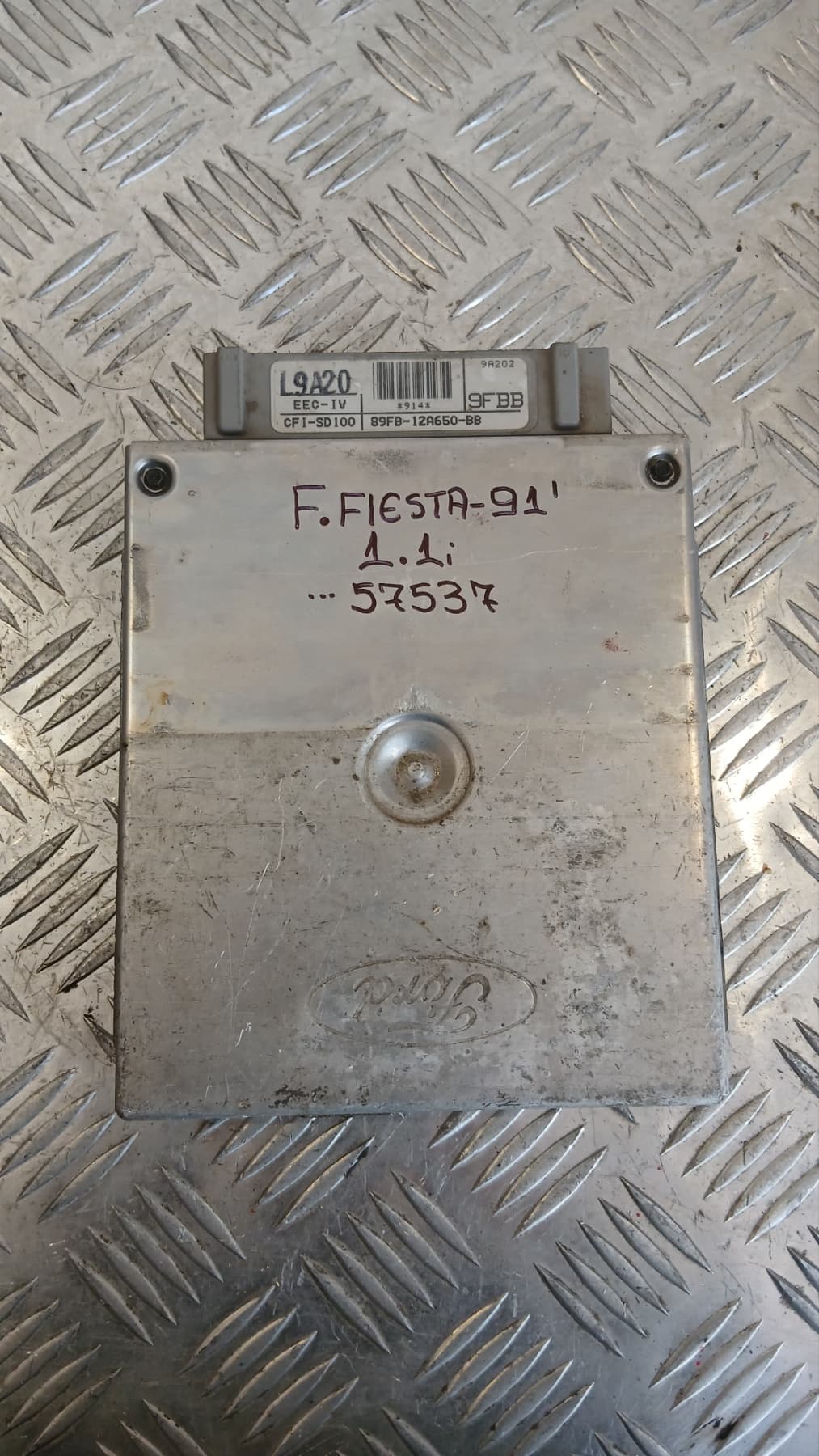 Компютър Ford Fiesta 1.1i 1991г. 89FB-12A650-BB Fiesta III (1989-1997)