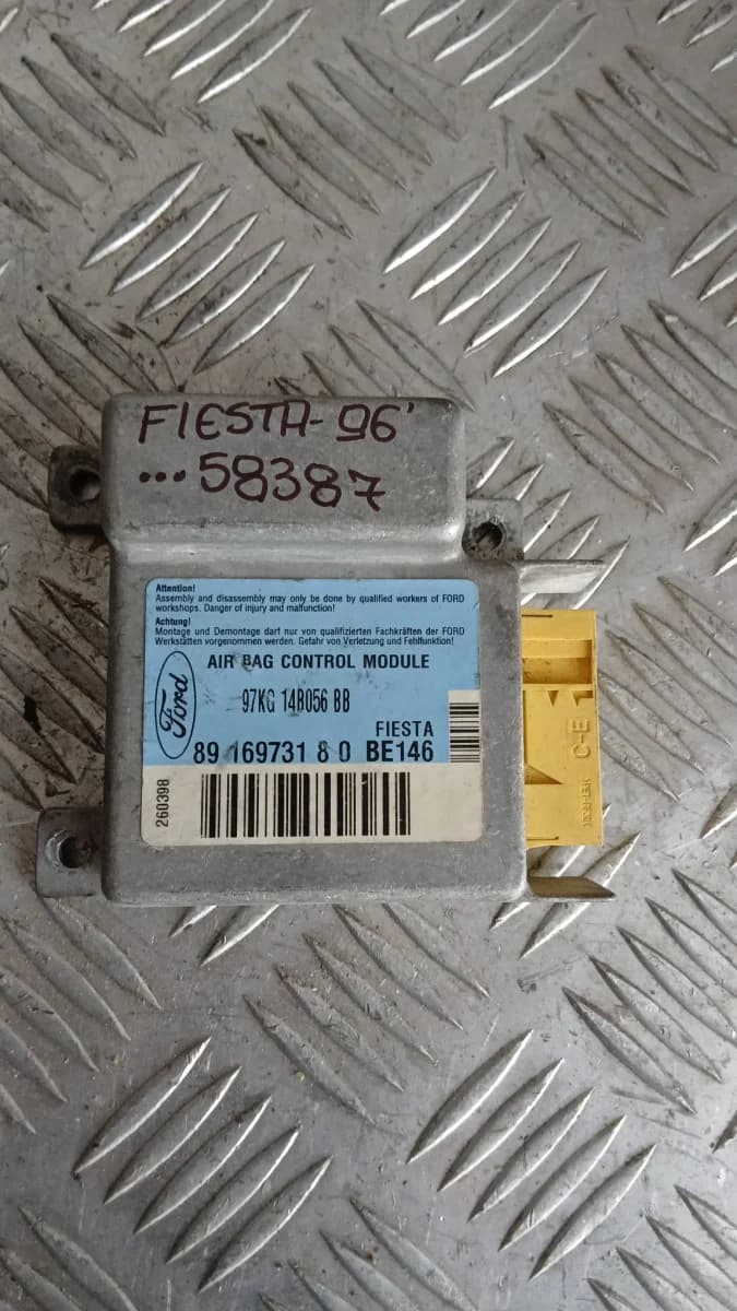 Airbag модул Ford Fiesta 1996 97KG14B056BB 8916973180 Fiesta III (1989-1997)