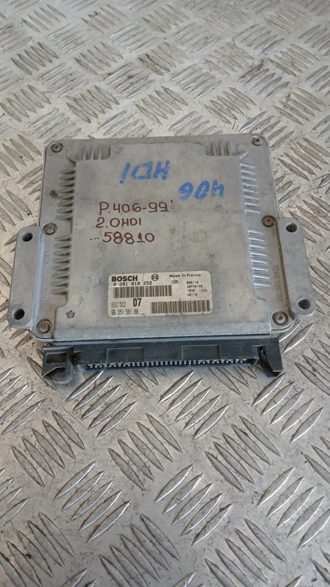 Компютър Peugeot 406 2.0 HDI 1999 0281010252 9635158180 EDC15C2 406 (1995-2004)