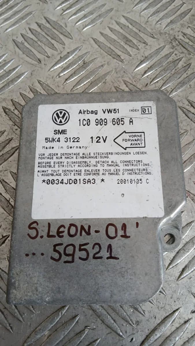 Airbag модул Seat Leon 2001 1C0909605A 5WK43122 Leon (1M) (1999-2005)