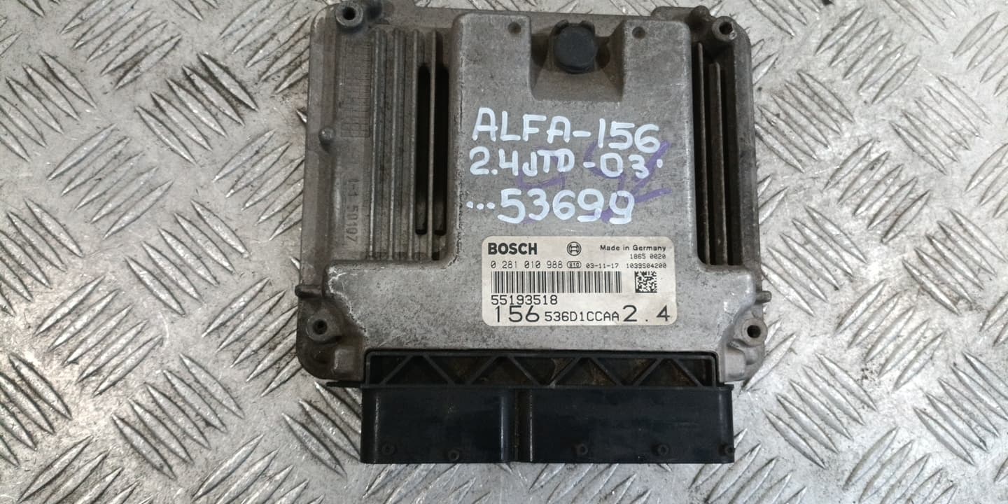 Компютър Alfa Romeo 156 2.4JTD 2003г. 0281010988 55193518 156 (1997-2003)