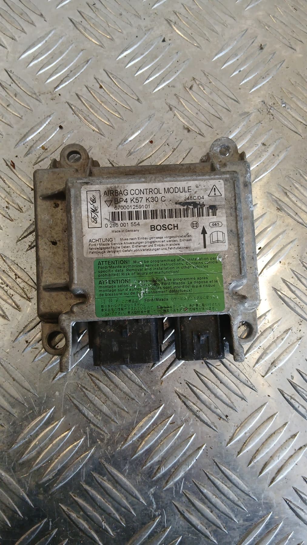 Airbag модул Mazda 3 2004г. 0285001554 BP4K57K30C 670001259101 EB