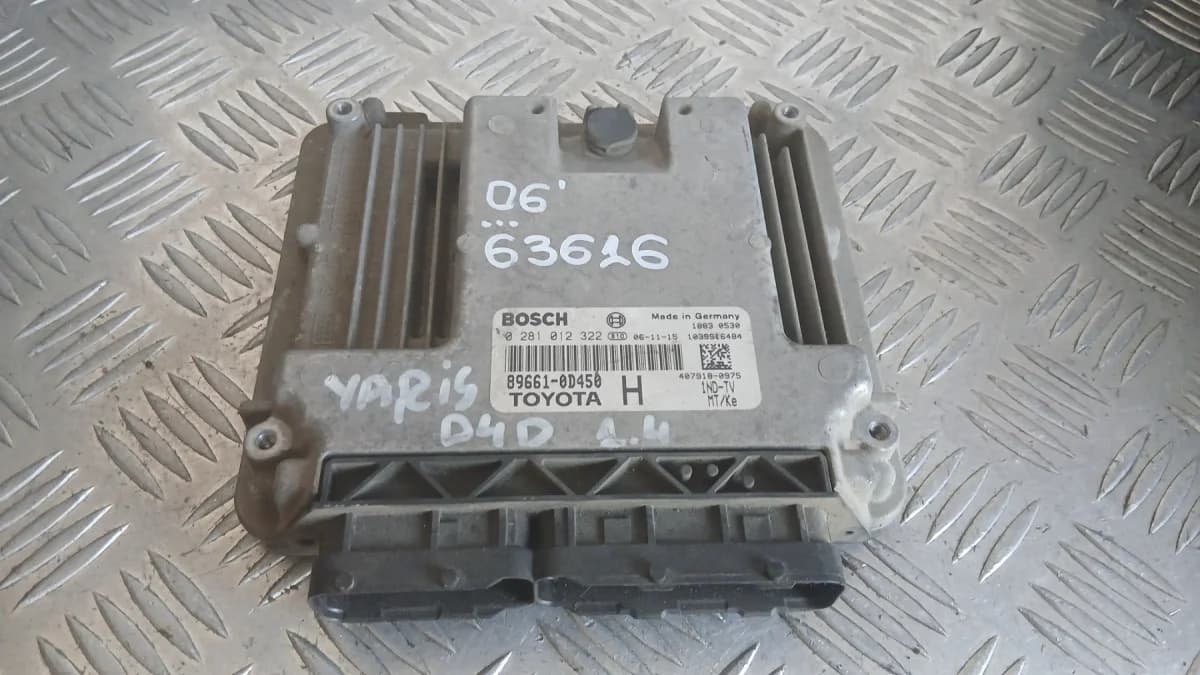 Toyota Yaris 1.4 D4D 2006 0281012322 89661-0D450 Yaris (2005-2013)