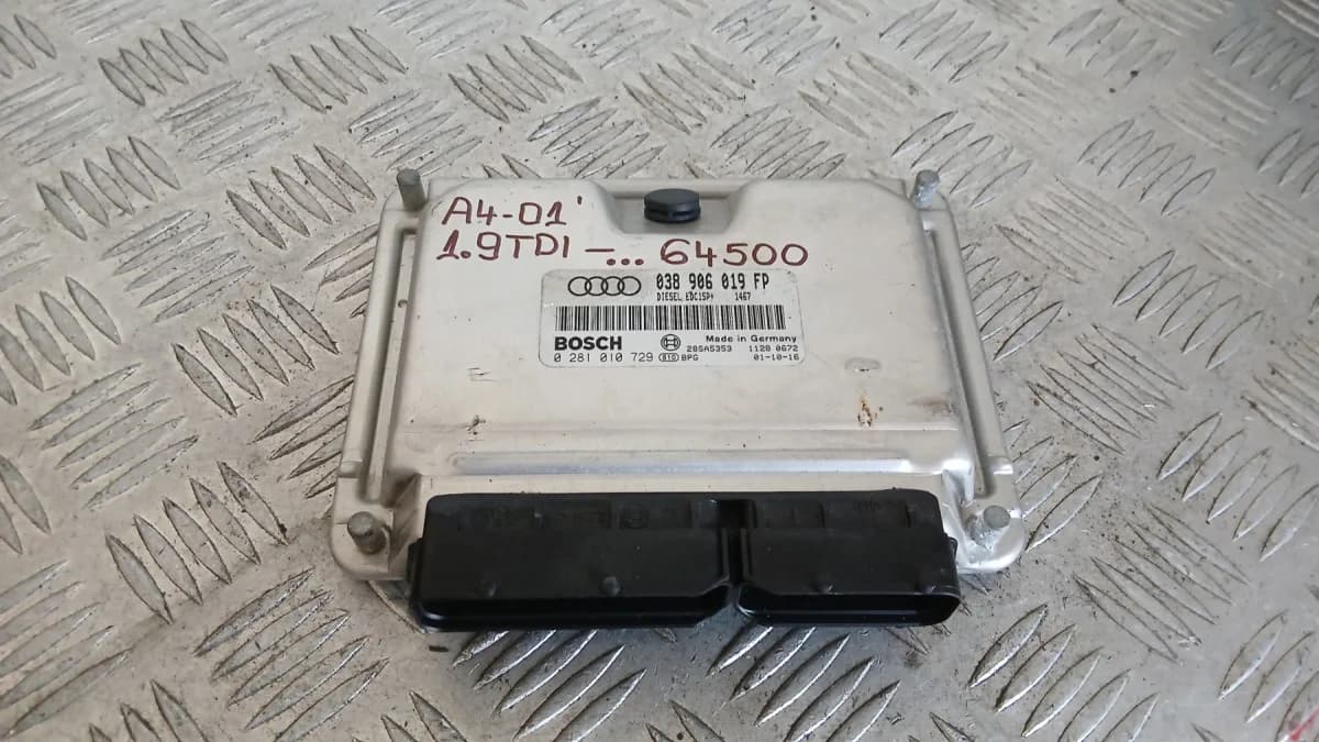 Компютър Audi A4 1.9 TDI 2001 038906019FP 0281010729 A4 (B5) (1994-2001)