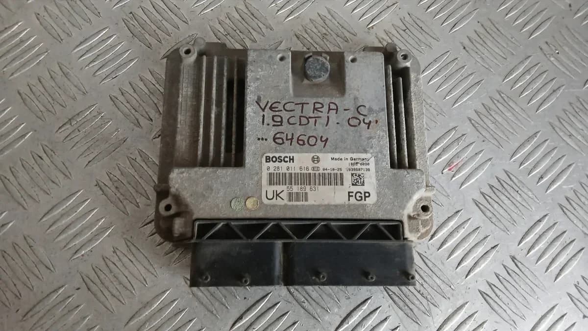 Компютър Opel Vectra C 1.9 CDTi 2004 0281011616 55189631 Vectra C (2002-2008)