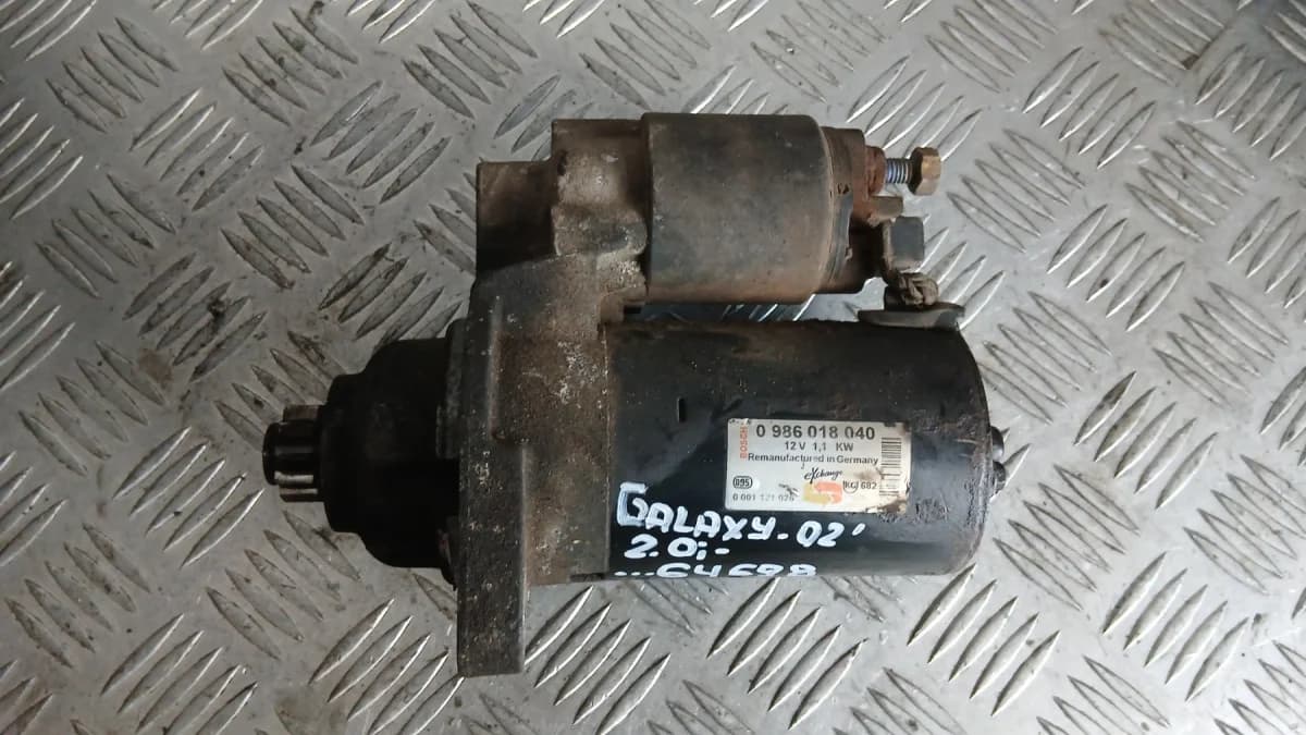 Стартер Ford Galaxy 2.0 2002 098018040 0001121026 Galaxy (2000-2006)