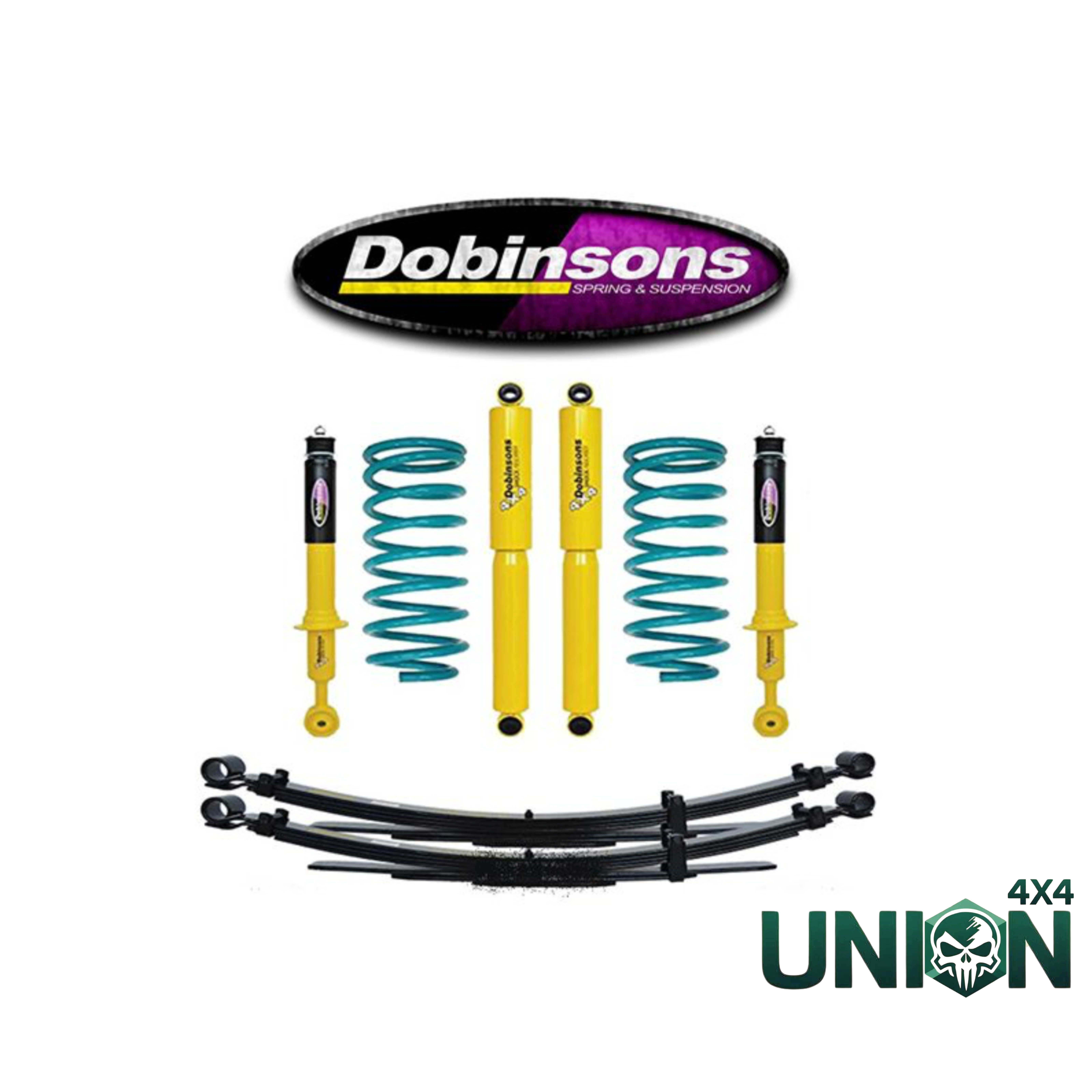 Heavy-Duty Suspension +50 mm DOBINSONS for NISSAN Navara D40 with Leaf Springs